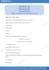 Đề thi học kì 1 Văn 6 Cánh diều - Đề số 7